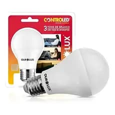 Controled 3 Tons Branco 9w 6,5K+4K+2,7K Ourolux