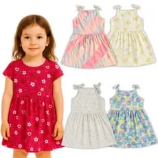 Kit 3 Vestidos Menina Infantil e Juvenil Para Festas e Passeios Feminino