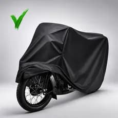 Capa de Cobrir Moto Impermeável Premium Couro Forrada Proteção Total UV Chuva Sol Antirrisco Resistente