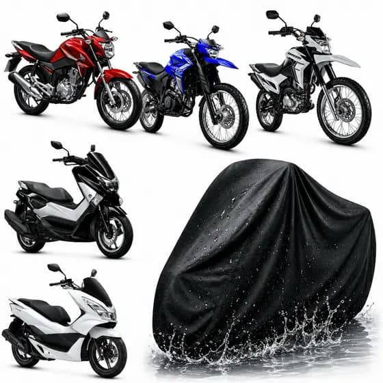 Capa Cobrir Moto Térmica Uv Protetora Sol Chuva Impermeável