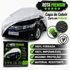 Capa para Cobrir Carro Forrada Protege 100% Impermeável Contra Raios Solares Uv Chuva Geada Sol