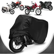 Capa de Cobrir Moto em Couro 100% Forrada Impermeável Anti-Risco