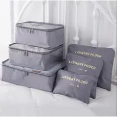 Organizador De Mala De Bagagem Viagem Kit 6 Necessaire Bolsa B313