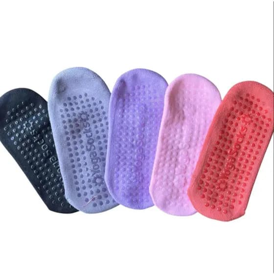 Kit 6 4 2 Pares de Meias Sapatilha para Pilates Yoga Ballet Antiderrapante