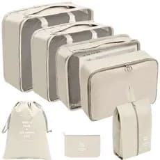 Kit 7 un Organizadores De Viagem Para Roupas Maquiagens Assesorios Alto Qualidade