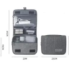 Necessaire Organizadora Bolsa Portátil Feminina Para Maquiagem Para Viagem Higiene Pessoal Com Divisória Cabide