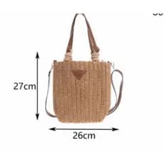 Bolsa feminina de palha grande de praia coleção nova verão