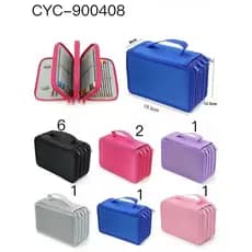 estojo escolar com 4 ziper e varios compartilhamentos,estojo de alta capacidade colorido