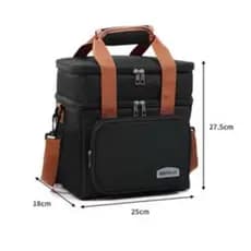 Bolsa Térmica De 2 Camadas Porta Marmita Bebida De Grande Capacidade Adequada Para Piquenique