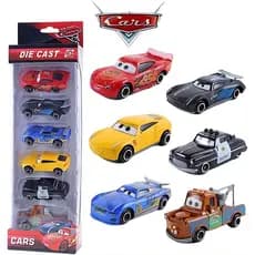 Kits 3 | 5 | 6 e 7 Carrinhos Cars Relâmpago McQueen Metal Diecast Miniatura Infantil Coleção