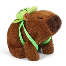 Capivara de Pelúcia Que Anda e Pula com Som Brinquedo