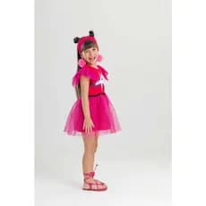 Fantasia Infantil Emily Vick Youtuber Roupa Festa Cosplay Criança Feminina