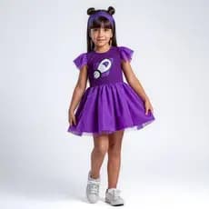 Fantasia Infantil Katlen Turminha da Emily Vick Youtuber Festa Cosplay Criança
