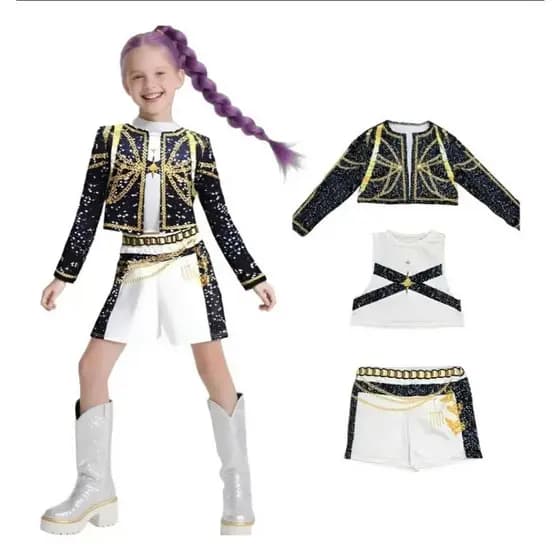 Fantasia Infantil Guerreiras do Kpop Rumi Luxo