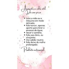 Etiqueta de Lavagem Personalizada | Crochê, Amigurumi e Artesanato | 30, 50 e 100 Tags