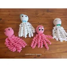 Polvo Amigurumi Crochê | Polvinho de Crochê Decorativo | Boneco Artesanal Infantil