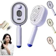 Escova de cabelo de spray e massagem elétrica, 3 em 1 pente de massagem de almofada de ar de spray elétrico