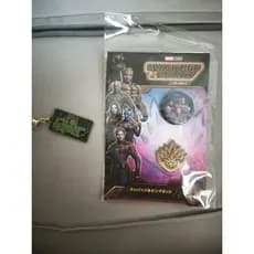 Pin metálico + bottom + chaveiro Guardiões da Galáxia I am groot Guardians of the Galaxy Original