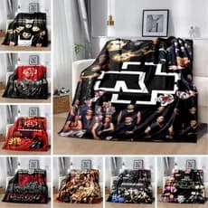 Cobertor De Lã Com Banda De rock industrial rammstein , Aconchegante De Pelúcia Para Decoração De Sofá De Sala De Estar