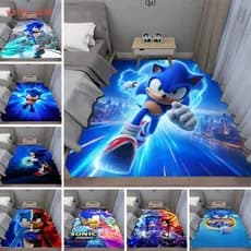Sonic the Hedgehog Dos Desenhos Animados Tapete Sala De Estar Sofá Jogo Quarto Cabeceira Personalizável g90