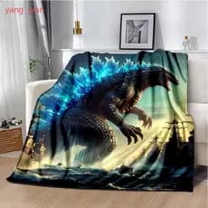 Cobertor Monster King Godzilla Cobertores Para Camas De Piquenique s23