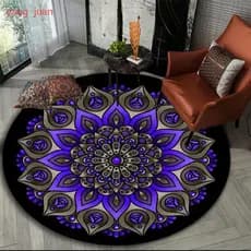 Moderno Boêmio Mandala Redondo Quarto Tapete-Cadeira Macia Meditação Yoga Área Decoração Do v32