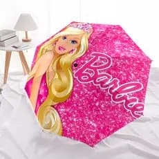 8PC Barbie Glamour Glow Guarda-Chuva Dobrável Automático d14