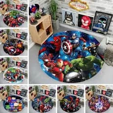 Tapete Dos Vingadores Homem Aranha De Ferro Capitão América Marvel Cadeira Redonda Para Quarto De Computador