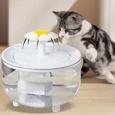 MIW Fonte Para Gatos e Cães 1,5L Automática Bebedouro Purificador Circulação de Água Bivolt Com Filtro
