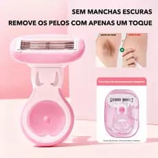 Removedor de Pelos Feminino Pernas Área Íntima Mini Removedor de Pelos Fácil de Transportar