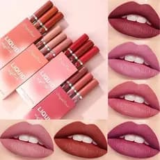 3 Peças De Veludo Fosco/Gloss Labial/Batom Líquido À Prova D'água De Longa Duração YUE