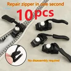 3/10pcs Zipper Reparo Instantâneo Destacável Reparador De Zíper Artefato De Removível
