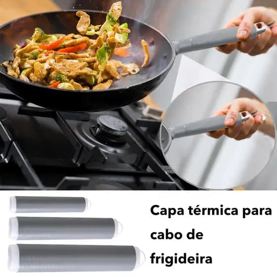 Capa De Silicone Para Alça Anti-Queimadura De Borracha , Resistente Ao Calor , Antiderrapante