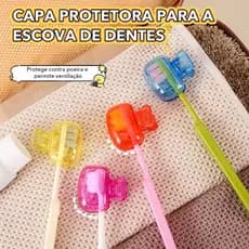 4 Pçs/set Clipe De Armazenamento Escova De Dentes Tampa Protetora Viagem Portátil À Prova De Poeira Caso