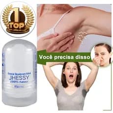 Desodorante Natural Crystal/Pedra (60g) pode ser usado para todo o corpo, melhorando o Odor corporal.