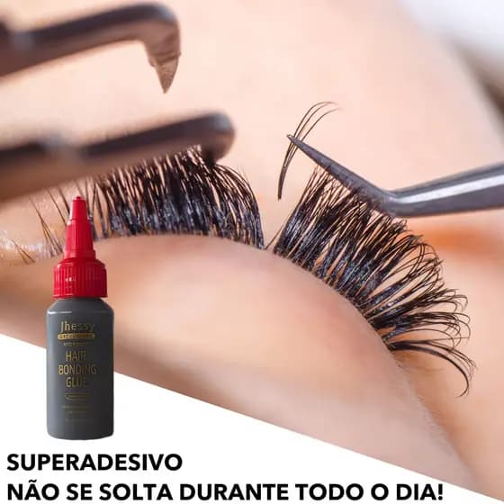 Conjunto profissional de cola para cílios postiços + removedor de cola , Secagem Rápida , Extensão De Salão , Antifúngic