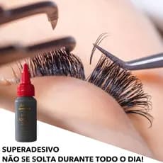 Conjunto profissional de cola para cílios postiços + removedor de cola , Secagem Rápida , Extensão De Salão , Antifúngic