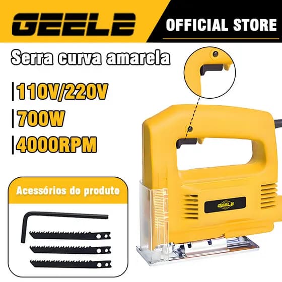 Serra Tico Tico Profissional 700w 110V OU 220V Base Metal Ajustável