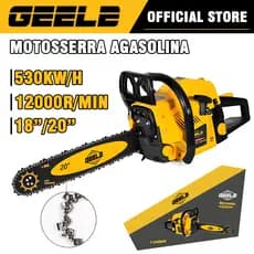 Motosserra a gasolina 450/500 mm Potência máxima do motor 530 g/kw.h