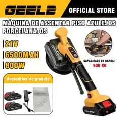 Máquina De Assentar Piso Azulejos Porcelanatos Com Ventosa E Vibração Acompanha 2 Baterias