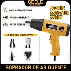 Soprador Térmico 2200w 220v-240v temperatura 300-520 graus