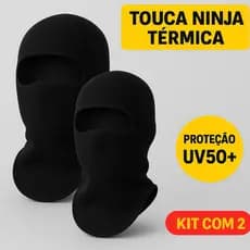 Kit 2 Touca Ninja Balaclava Térmica Unissex Com Proteção UV Moto Frio Motoboy