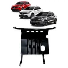 Peito Aco Protetor Carter Fiat Argo Cronos 2017 2018 2019 2020 2021 2022 2023 2024 2025 Alta Resistencia + kit Fixacao