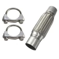Tubo Flexivel Universal Escapamento 1 3/4 Polegada + 2 Abraçadeiras