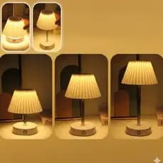Luminária LED de mesa articulável para sala e quarto  Iluminação decorativa moderna