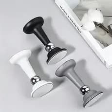 Prendedor Magnético de Porta Inox Adesivo Sem Furo Fixador Trava