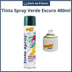 Tinta Spray Verde Escuro 400ml Mundial Prime