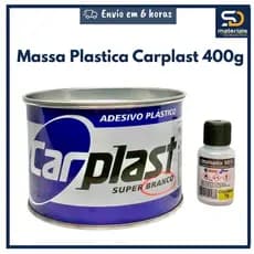Massa Plastica Carplast 400g Branca Maxi Rubber