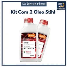 2 Unidades Oléo Stihl 2 Tempo 500ml 8017H Castrol