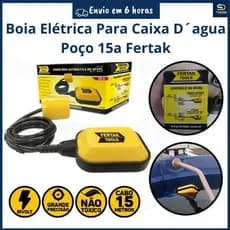 Boia Elétrica Para Caixa D´Água Poço ou Cisterna 15A Chave Boia de Nível Automática Fertak
